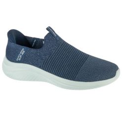Buty sportowe Sneakersy damskie, Slip-Ins: Ultra Flex 3.0 - Nezzo. Niebieskie buty sportowe na co dzień damskie Skechers, bez wzorów, trekkingowe. Za 379.99 zł.