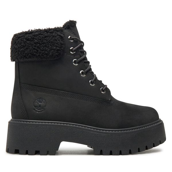 Trapery Timberland. Czarne trapery damskie Timberland, bez obcasa. Za 999.99 zł.
