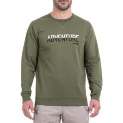 Bluza w kolorze zielonym. Zielone bluzy bez kaptura męskie Jeep, m. W wyprzedaży za 114.95 zł.