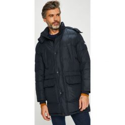 Tommy Hilfiger - Kurtka puchowa. Niebieskie kurtki męskie Tommy Hilfiger, l, bez wzorów, z materiału, z kapturem. W wyprzedaży za 1,149.00 zł.
