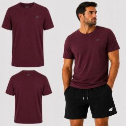T-SHIRT MĘSKI 4F KOSZULKA BAWEŁNIANA KOLEKCJA LIMITOWANA M3948 SS26. Brązowe t-shirty sportowe męskie 4f, l, z bawełny, bez ramiączek, na fitness i siłownię. Za 54.99 zł.