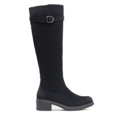 Kozaki Clara Barson. Czarne kozaki damskie Clara Barson, bez obcasa, na słupku. Za 179.99 zł.