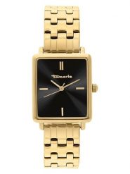 Tamaris Zegarek kwarcowy w kolorze złoto-czarnym rozmiar: onesize. Czarne, analogowe zegarki damskie Tamaris, metalowe. Za 173.99 zł.