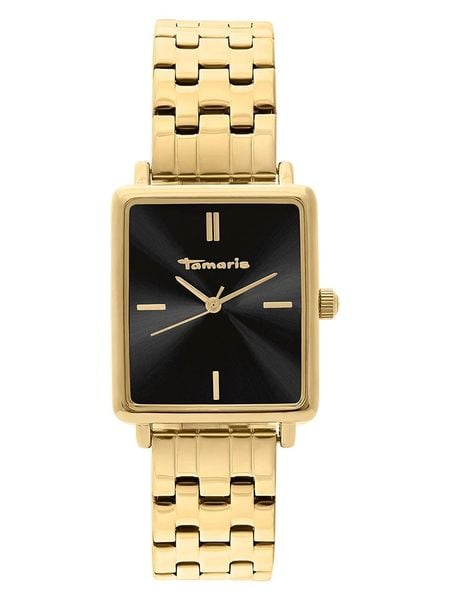 Tamaris Zegarek kwarcowy w kolorze złoto-czarnym rozmiar: onesize. Czarne, analogowe zegarki damskie Tamaris, metalowe. Za 218.05 zł.