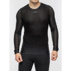 Bluza kolarska męska POC Essential Layer L/S Jersey. Czarne bluzy bez kaptura męskie POC, l, z jersey. Za 341.25 zł.