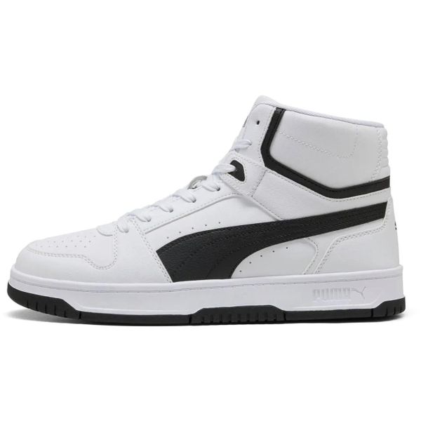 Buty sportowe Puma Rebound Slam Mid. Białe buty sportowe na co dzień damskie Puma, bez wzorów, z materiału. Za 390.00 zł.