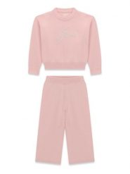 Guess Komplet sweter i spodnie materiałowe K6BG04 Z1291 Różowy jasny Regular Fit. Czerwone spodnie dziewczęce Guess, z materiału. Za 344.99 zł.