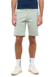 Męskie Szorty Mustang Style Amsterdam Shorts Frosty Green 1016450 6180. Zielone szorty męskie Mustang, z materiału, bez kołnierzyka. Za 169.99 zł.