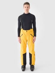 4F Spodnie narciarskie w kolorze żółtym rozmiar: M. Żółte spodnie materiałowe męskie 4f, bez wzorów. Za 545.19 zł.