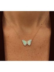 Les Petites Précieuses Pozłacany naszyjnik z elementem ozdobnym - dł. 40 cm rozmiar: onesize. Niebieskie naszyjniki damskie Les Petites Précieuses, pozłacane. Za 252.99 zł.