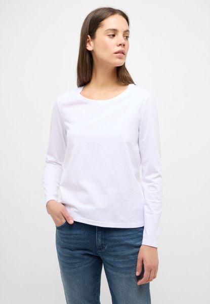 MUSTANG ELLY DAMSKI T-SHIRT Z DŁUGIM RĘKAWEM LONGSLEEVE LOGO GENERAL WHITE 1013931 2045. Białe t-shirty damskie Mustang, xl, bez wzorów, bez kołnierzyka. Za 89.99 zł.