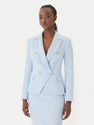 Rinascimento Marynarka CFC0128639003 Błękitny Regular Fit. Niebieskie marynarki i żakiety damskie RINASCIMENTO, xs, bez wzorów, z syntetyku. Za 789.99 zł.