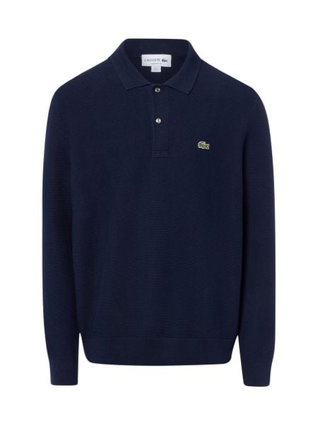 Lacoste swetry z dzianiny Mężczyźni Bawełna (100%) niebieski, 6. Niebieskie swetry męskie Lacoste, l, bez wzorów, z bawełny, bez kołnierzyka. Za 799.95 zł.