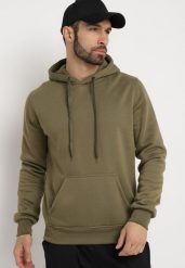 Ciemnozielona Bluza Evoire. Zielone bluzy z kapturem męskie Born2be, l. Za 44.99 zł.