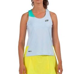 Bullpadel Eiriz Tank Top. Szare topy damskie bullpadel, bez wzorów, bez kołnierzyka. Za 169.50 zł.