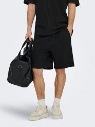 ONLY & SONS Szorty "Onsaustin" w kolorze czarnym rozmiar: XXL. Czarne szorty męskie Only & Sons, bez kołnierzyka. Za 61.17 zł.