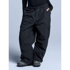 Spodnie narciarskie - Unisex - Luźny krój - Park - Czarne. Czarne spodnie dresowe damskie POEDERBAAS, na zimę, bez wzorów, z poliesteru. Za 698.52 zł.