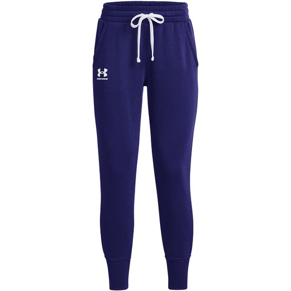 Spodnie damskie Under Armour Rival Fleece. Niebieskie spodnie dresowe damskie Under Armour, xl, na fitness i siłownię. Za 191.88 zł.