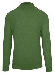 Malo Optimum Sweter "Lupetto" w kolorze zielonym rozmiar: XL. Zielone swetry męskie Malo Optimum, xl, bez wzorów, z kaszmiru, bez kołnierzyka. Za 478.62 zł.