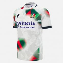 Koszulka wyjazdowa Włochy 2026/27. Białe t-shirty damskie Macron, s, bez wzorów, z materiału, bez kołnierzyka. Za 494.85 zł.