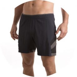 Męskie spodenki do biegania Pursuit 7" Black Pearl Izumi. Czarne szorty męskie Pearl Izumi, bez kołnierzyka. Za 190.00 zł.