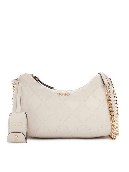 Liu Jo Torebka Ecs S Hobo AF5056 E0538 Écru. Torebki klasyczne damskie Liu Jo, bez wzorów, ze skóry, wizytowe, bez kołnierzyka, bez ramiączek. Za 309.99 zł.