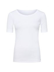 Marc Cain Koszulka Kobiety Bawełna biały, 40. Białe t-shirty damskie Marc Cain, bez wzorów, z bawełny, bez kołnierzyka. Za 479.95 zł.