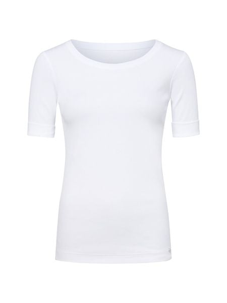 Marc Cain Koszulka Kobiety Bawełna biały, 40. Białe t-shirty damskie Marc Cain, bez wzorów, z bawełny, bez kołnierzyka. Za 479.95 zł.