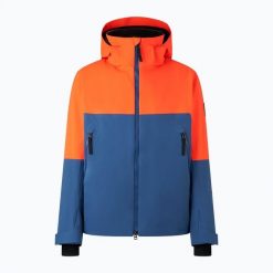 Kurtka narciarska męska BOGNER FIRE+ICE Halor. Brązowe kurtki męskie na zimę, m, bez wzorów, z materiału, bez kaptura. Za 2,099.00 zł.