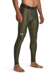 Under Armour Legginsy sportowe "HG Armour" w kolorze khaki rozmiar: L. Brązowe spodnie sportowe męskie Under Armour, z materiału. Za 136.13 zł.