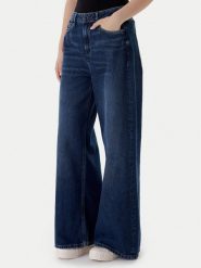 Guess Jeansy W6RA82 D3Y0L Niebieski Wide Fit. Niebieskie jeansy damskie Guess. Za 439.99 zł.