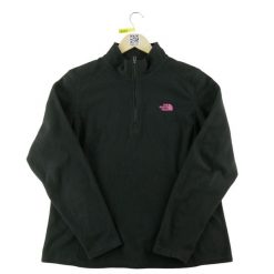 Second life - The North Face bluza polar damska - Stan dobry. Czarne bluzy z kapturem damskie The North Face, l, z materiału. Za 106.46 zł.