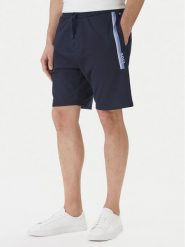 BOSS Szorty sportowe Authentic 50554778 Granatowy Regular Fit. Niebieskie szorty męskie Boss, bez wzorów, z bawełny, sportowe. Za 339.99 zł.
