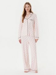 Guess Piżama O5RX08 KCIN2 Różowy. Czerwone piżamy damskie Guess, xl, z aplikacjami, z syntetyku, bez ramiączek. Za 349.99 zł.