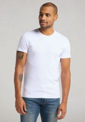 MUSTANG ALEX C EMBROIDERY MĘSKI T-SHIRT KOSZULKA LOGO TEE GENERAL WHITE 1015050 20045. Białe t-shirty męskie Mustang, l, bez wzorów, z bawełny, bez kołnierzyka. Za 69.99 zł.