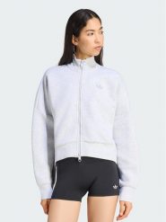 Adidas Bluza Spacer HY8037 Szary jasny Oversize. Szare bluzy bez kaptura damskie Adidas, s, z bawełny. Za 298.99 zł.