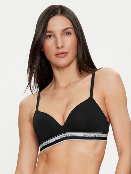 Emporio Armani Underwear Biustonosz bezfiszbinowy 164410 4R227 00020 Czarny. Czarne biustonosze Emporio Armani Underwear, bez wzorów, z bawełny. Za 149.99 zł.