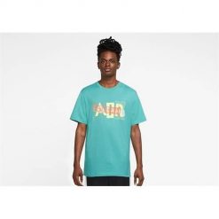 Koszulka sportowa męska Nike Air Jordan Brand Graphic Crew 3. Niebieskie t-shirty sportowe męskie Nike, m, bez ramiączek. Za 248.00 zł.
