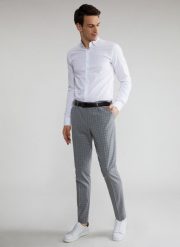 PAKO LORENTE – Szare spodnie garniturowe P22SF-6G-008-S-S. Szare spodnie wizytowe męskie Pako Lorente, z elastanu. Za 149.99 zł.