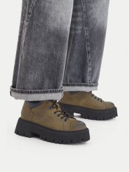 G-Star Raw Trapery CEO-WI34-MANYA-06 Khaki. Brązowe trapery damskie G-Star Raw, z nubiku, bez obcasa. Za 399.99 zł.