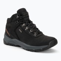 Buty Trekkingowe Męskie Merrell Erie Mid LTR Waterproof. Czarne buty trekkingowe męskie MERRELL, bez zapięcia, trekkingowe. Za 739.99 zł.