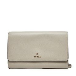 Torebka Furla. Brązowe listonoszki damskie Furla, bez wzorów, bez dodatków. Za 799.99 zł.