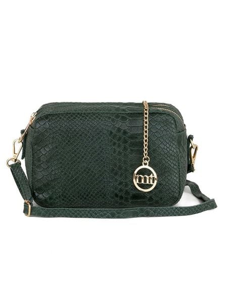 Mia Tomazzi Skórzana torebka "Ortles" w kolorze zielonym - 21 x 14 x 8 cm rozmiar: onesize. Zielone torebki klasyczne damskie Mia Tomazzi, bez wzorów, z materiału, bez dodatków. Za 165.99 zł.