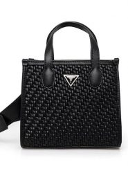 Guess Torebka w kolorze czarnym - 19 x 12 x 7 cm rozmiar: onesize. Czarne torebki klasyczne damskie Guess, z aplikacjami, z materiału, bez dodatków. Za 417.28 zł.