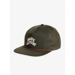 Czapka z daszkiem Kavu Ridgemont - forest night. Zielone czapki męskie KAVU, bez wzorów, sportowe. Za 114.99 zł.