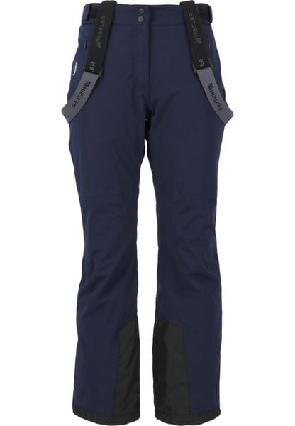 Spodnie narciarskie dla kobiet Whistler Yarra W-Pro 15000. Niebieskie spodnie materiałowe damskie WHISTLER, bez wzorów, z poliesteru, sportowe, z podwyższonym stanem. Za 399.99 zł.