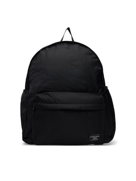 Guess Jeans Plecak M6RZ22 WK512 Czarny. Czarne plecaki męskie Guess Jeans, z aplikacjami, z jeansu. Za 299.99 zł.