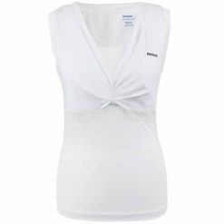 Koszulka treningowa damska Reebok K28889. Białe bluzki sportowe damskie Reebok, na lato, xs, bez wzorów, z elastanu, bez ramiączek. Za 139.00 zł.