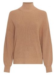 MOSS COPENHAGEN Sweter "Magnea" w kolorze karmelowym rozmiar: L/XL. Brązowe golfy damskie MOSS COPENHAGEN, l, ze splotem, bez kołnierzyka. Za 191.42 zł.