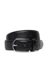 Tommy Hilfiger Pasek Męski Business Lux 3.5 AM0AM13761 Czarny. Czarne paski męskie Tommy Hilfiger, bez wzorów, ze skóry. Za 239.99 zł.